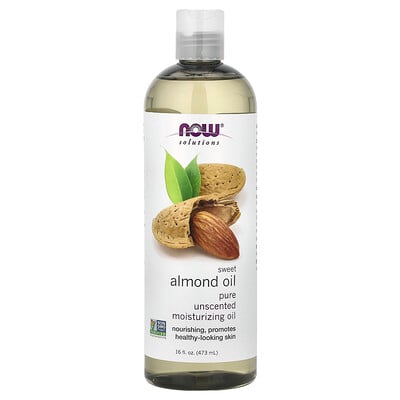 Product Image for NOW Foods, Solutions, Sweet Almond Oil, Pure Moisturizing Oil, Unscented, 16 fl oz (473 ml)