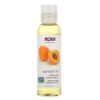 Now Foods, Solutions, huile d'abricot, 4 fl oz (118 ml)