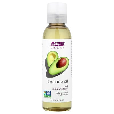 NOW Foods, Solutions, Aceite de Aguacate, 4 fl oz (118 ml)