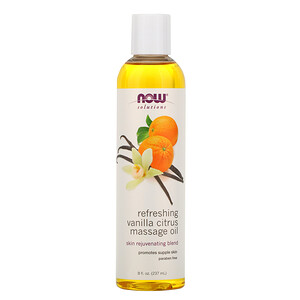 Отзывы о Now Foods, Solutions, Refreshing Vanilla Citrus Massage Oil, 8 fl oz (237 ml)