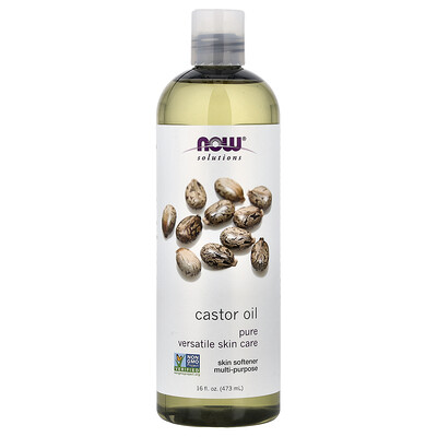 NOW Foods, Solutions, Aceite de ricino, 473 ml (16 oz. líq.)