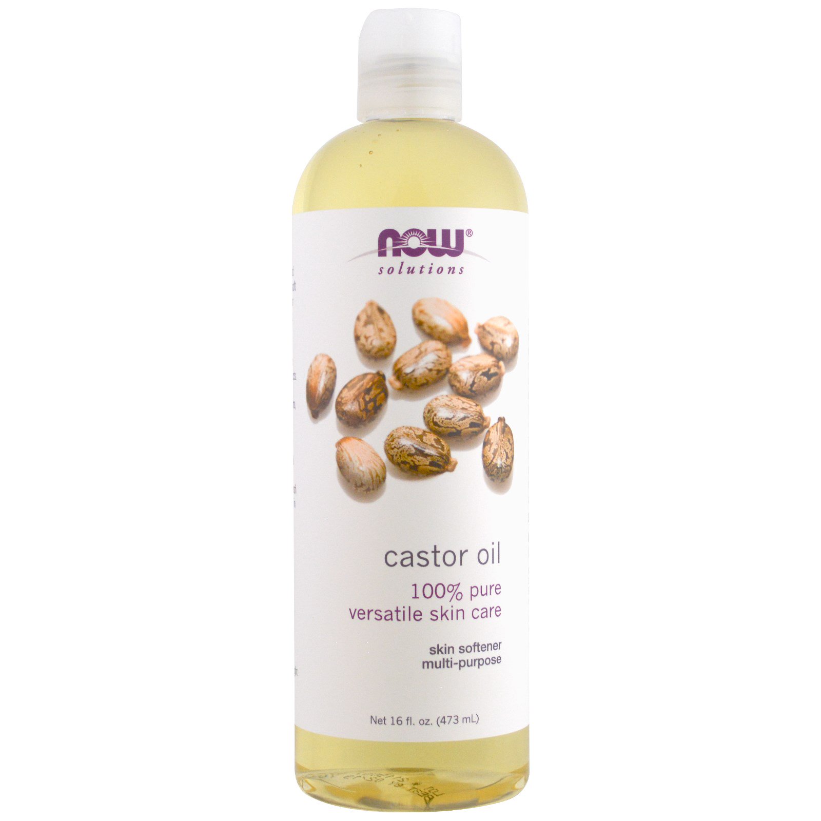 Now Foods, Solutions, Castor Oil, 16 fl oz (473 ml) - iHerb.com