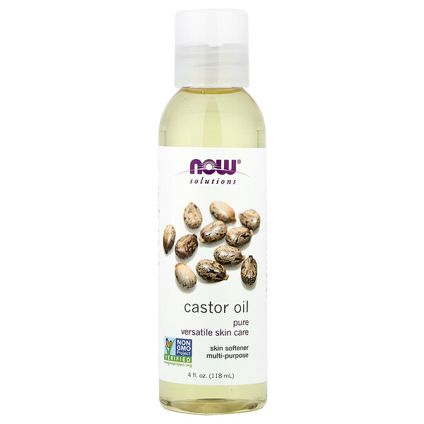 NOW Foods Solutions, Castor Oil, 4 fl oz (118 ml)
