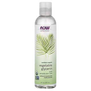 NOW Foods, Solutions，有機植物甘油，8 盎司（237 毫升）