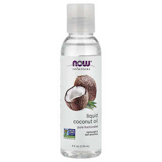 NOW Foods, Solutions, flüssiges Kokosöl, rein fraktioniert, 118 ml (4 fl oz)