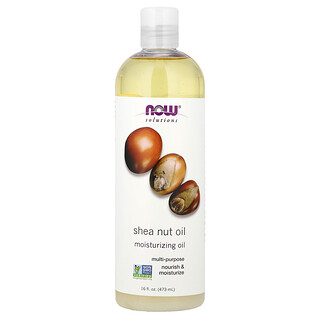 NOW Foods, Huile de noix de karité, huile pure hydratante, 16 fl oz (473 ml)