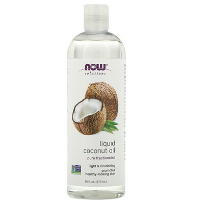 Now Foods Жидкое кокосовое масло, чистое ректифицированное, 473 мл