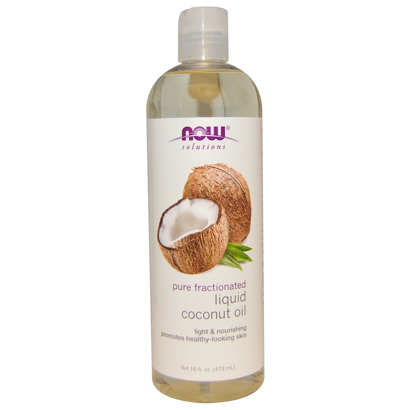 Now Foods, Solutions, Liquid Coconut Oil, Pure Fractionated, 16 fl oz