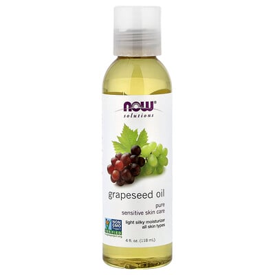 NOW Foods, Solutions, Grapeseed Oil, 4 fl oz (118 ml)