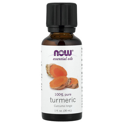 NOW Foods, Aceites esenciales, Cúrcuma, 30 ml (1 oz. Líq.)