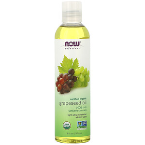 Отзывы о Now Foods, Solutions, Organic Grapeseed Oil, 8 fl oz (237 ml)