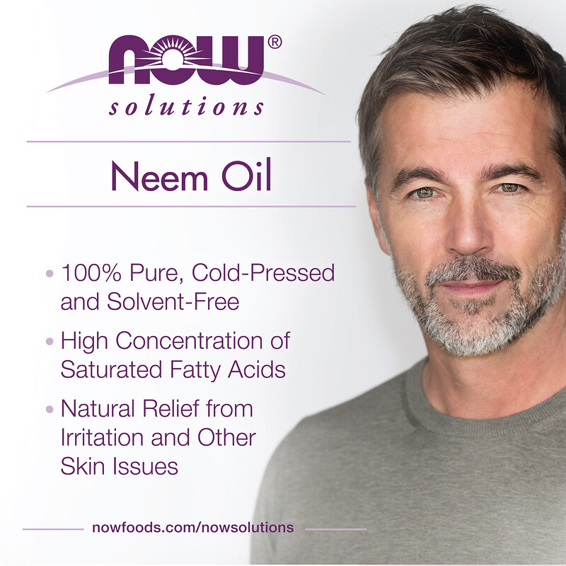 NOW Foods, Solutions, 100 Pure Neem Oil, 1 fl oz (30 ml)