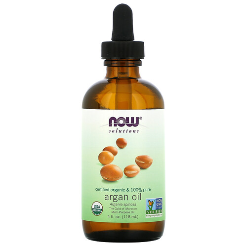NOW Foods, Solutions, bio-zertifiziertes und 100% reines Arganöl, 118 ml (4 fl. oz.)