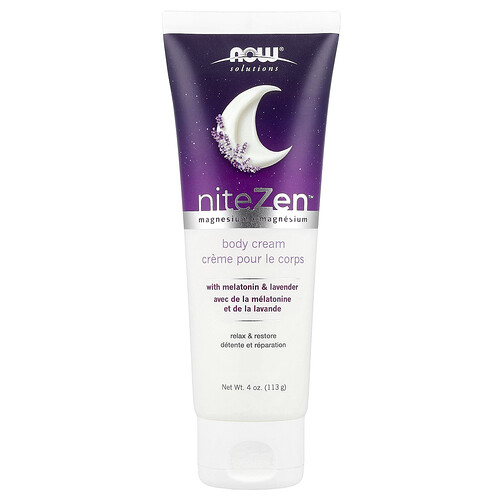 NOW Foods, Solutions, NiteZen™ Magnesium Body Cream, Magnesium-Körpercreme, 113 g (4 oz.)