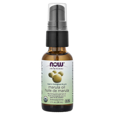 NOW Foods, Solutions, Aceite de marula orgánica, 30 ml (1 oz. líq.)