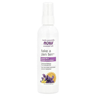 ناو فودز‏, زيوت عطرية ، خذ رذاذ عطري Zen Ten ™ ، 4 أونصات سائلة (118 مل)