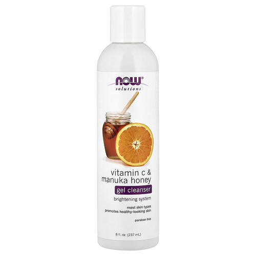 NOW Foods, Solutions, Gel Purifiant, Vitamine C et Miel de Manuka, 237 ml