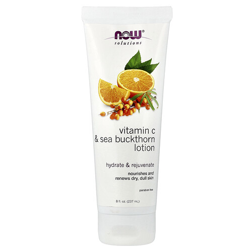 Now Foods Solutions, Vitamin C & Sea Buckthorn Lotion, 8 fl oz (237 ml)