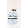 Now Foods, Long Lasting Deodorant, Unscented, 2.2 oz (62 g)