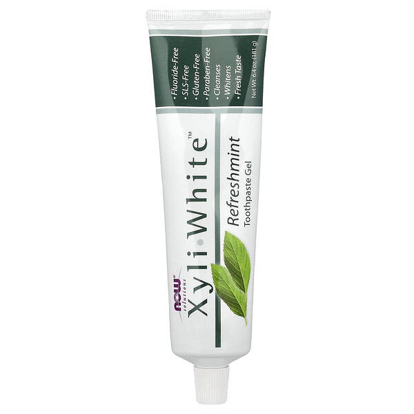 NOW Foods Solutions, XyliWhite™, Toothpaste Gel, Refreshmint, 6.4 oz (181 g)