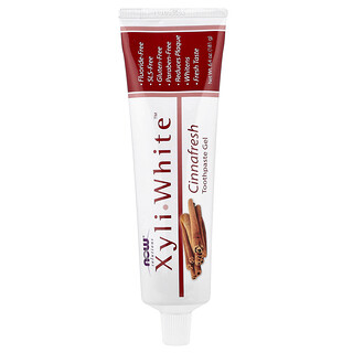 NOW Foods, XyliWhite™, Gel dentifrice, Fraîcheur Cannelle, 181 g