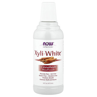 NOW Foods, Solutions, XyliWhite™ Mouthwash, Cinnafresh, 473 ml (16 fl oz)
