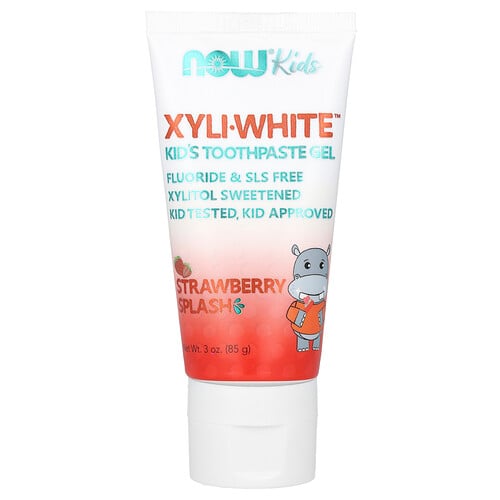 NOW Foods, XyliWhite, Kid's Toothpaste Gel, Strawberry Splash, 3 oz (85 g)