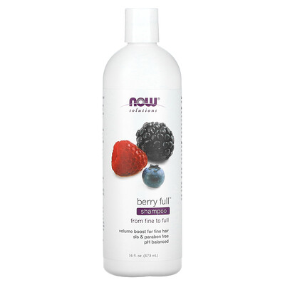 

NOW Foods, Solutions, Berry Full Shampoo, 16 fl oz (473 ml)