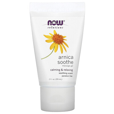 

Now Foods Решения, успокаивающий гель для массажа с арникой, 59 мл