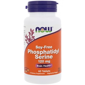 Отзывы о Now Foods, Phosphatidyl Serine, Soy-Free, 120 mg , 60 Tablets