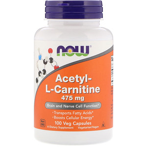 Отзывы о Now Foods, Acetyl-L-Carnitine, 475 mg, 100 Veg Capsules