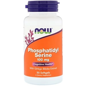 Отзывы о Now Foods, Phosphatidyl Serine, With Ginkgo Biloba Extract, 100 mg, 50 Softgels