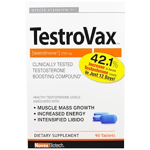 Купить Novex Biotech, TestroVax, 2700 мг, 90 таблеток  на IHerb