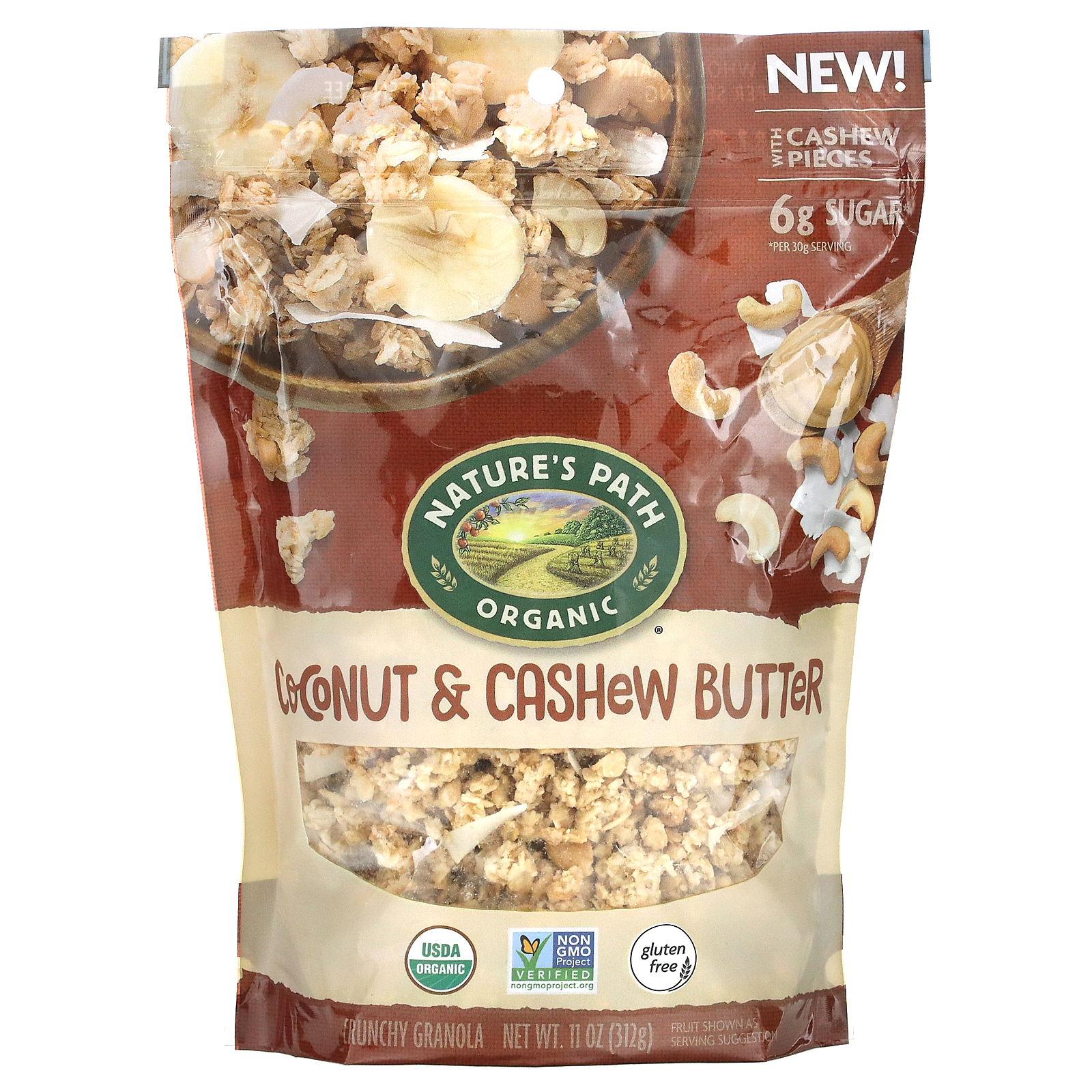 Nature S Path Crunchy Granola Coconut Cashew Butter Oz G