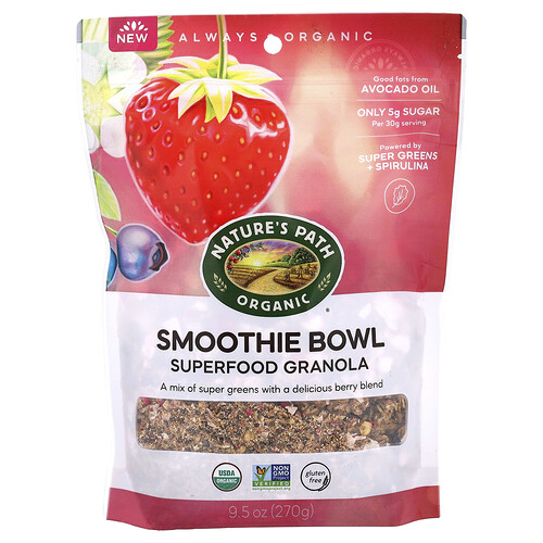 Nature's Path Organic Smoothie Bowl, Superfood Granola, 9.5 oz (270 g)