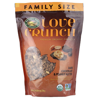 Nature's Path, Love Crunch®, Premium økologisk granola, mørk chokolade og jordnøddesmør, 750 g