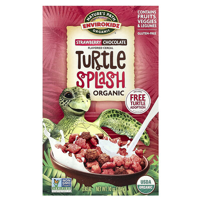Nature's Path, EnviroKidz, Cereal orgánico con sabor a tortuga, Fresa y chocolate, 284 g (10 oz)