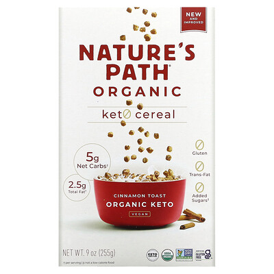 

Nature's Path Keto Cereal тосты с корицей 255 г (9 унций)