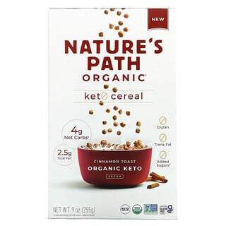 Nature's Path, Keto Cereal, Cinnamon Toast, 9 oz (255 g)