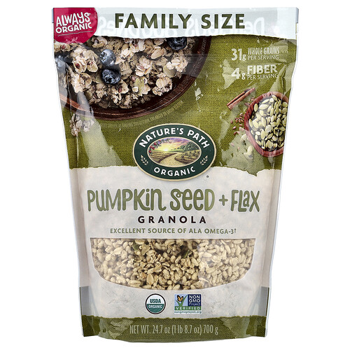 Nature's Path, Organic Pumpkin Seed + Flax Granola, 24.7 oz (700 g)