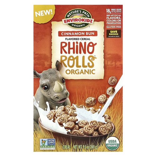 Nature's Path, EnviroKidz, Organic Rhino Rolls® Müsli, Zimtschnecke, 269 g (9,5 oz.)