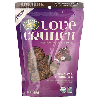 Product Image for Nature's Path, Love Crunch , Premium Organic Granola, Dark Chocolate & Hazelnut Butter, 10.6 oz (300 g)
