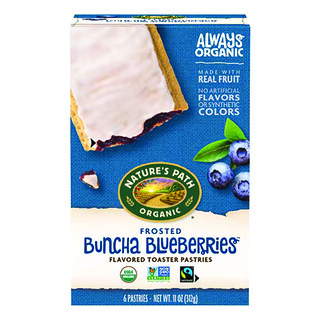 Nature's Path, Pâtisseries grillées biologiques, Frosted Buncha Blueberries™, 6 pâtisseries, 312 g