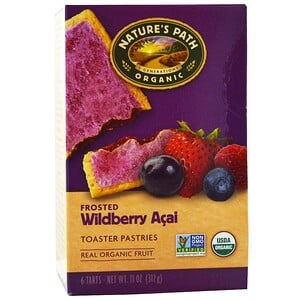 Отзывы о Натурес Пат, Organic Frosted Toaster Pastries, Wildberry Acai, 6 Tarts, 52 g Each