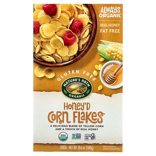 Nature's Path Organic Honey'd Corn Flakes Cereal, 10.6 oz (300 g)