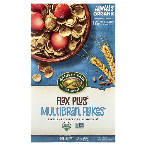 Nature's Path Organic Flax Plus® Multibran Flakes Cereal, 13.25 oz (375 g)