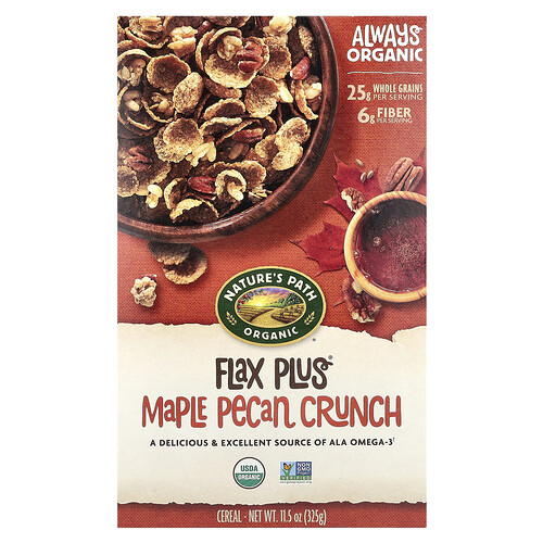Nature's Path Organic Flax Plus® Cereal, Maple Pecan Crunch, 11.5 oz (325 g)