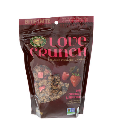 Nature's Path Love Crunch, Высококачественная органическая гранола, темный шоколад и красные ягоды, 11,5 унций (325 г)