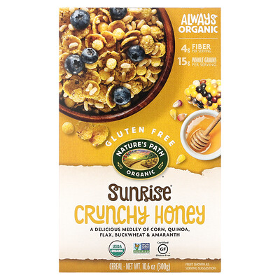Купить Nature's Path Органические хлопья Sunrise Crunchy Honey, 300 г (10, 6 унций)