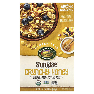 Nature's Path, Cereal crujiente con miel orgánica Sunrise®, 300 g (10,6 oz)